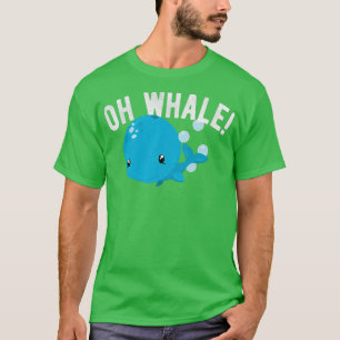 Funny Oh Whale Animal Pub Spaß Illustration Novel T-Shirt
