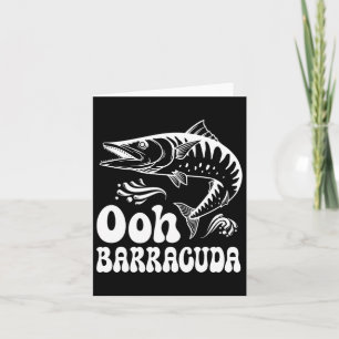 Funny Ohh Barracuda Angeln für Rockmusik Liebhaber Karte