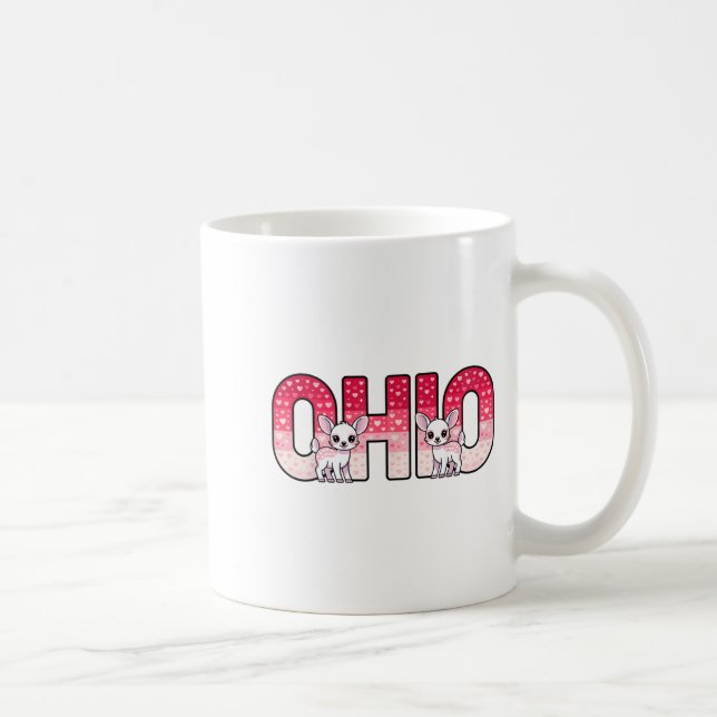 Funny Ohio Deer Midwestern Party O-h-i-o In Valent Kaffeetasse (Rechts)