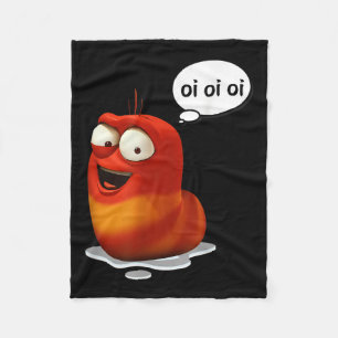 Funny Oi Oi Oi Red Worm Sarcastic Meme Fleecedecke