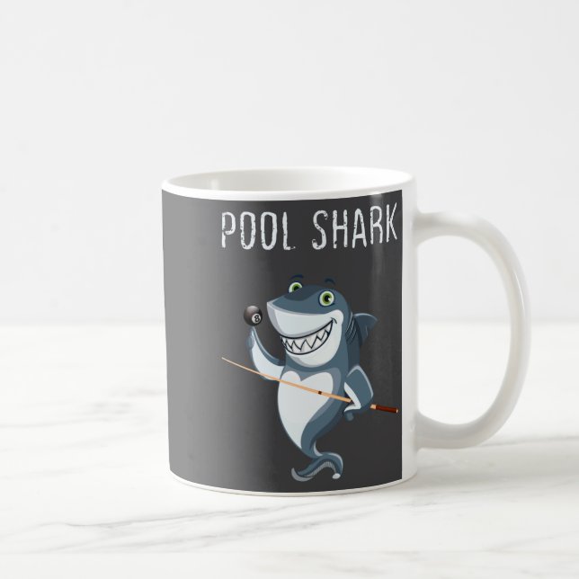 Funny Ol Shark Ol Players Billiard  Kaffeetasse (Rechts)