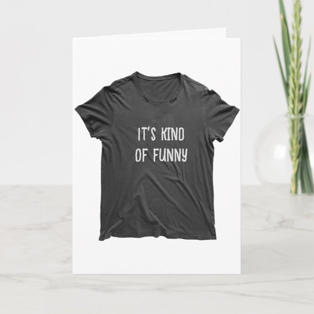 Funny Old Age Zitat auf T - Shirt Karte (Vorderseite)
