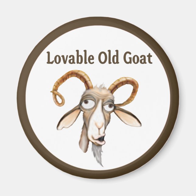 Funny Old Goat Magnet (Vorne)