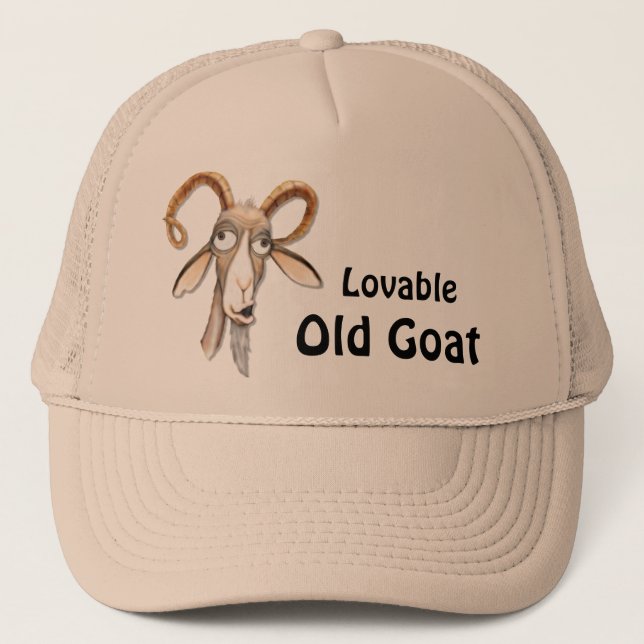 Funny Old Goat Truckerkappe (Vorderseite)