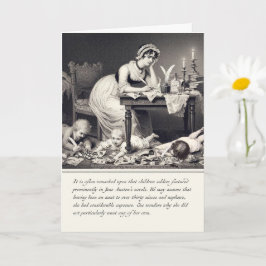 Funny Old Graving von Jane Austen Card Karte