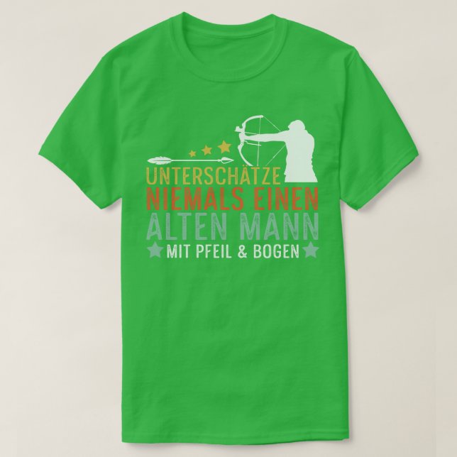 Funny Old Man Archery Archery T-Shirt (Design vorne)