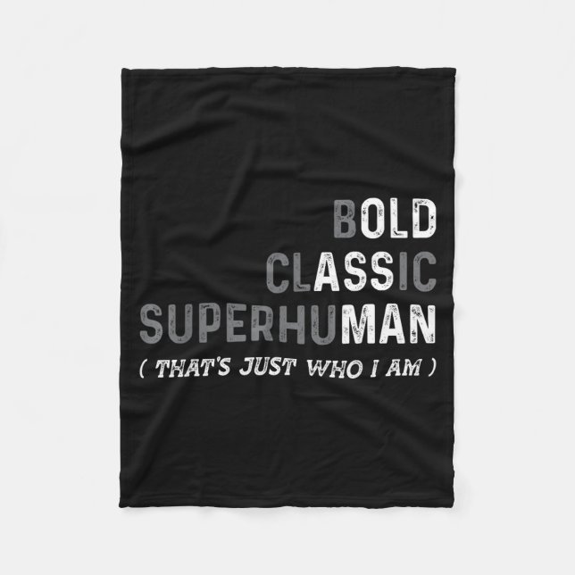 Funny Old Man Saying Gag Dad Father's Day Birthday Fleecedecke (Vorderseite)