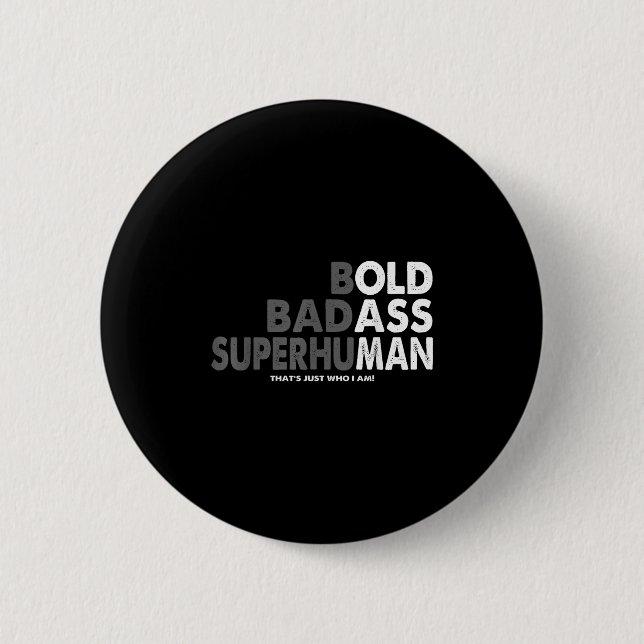 Funny Old Man Sprichwort Gag Vater Ehemann Geburts Button (Vorderseite)