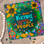 Funny Old People Geburtstags-Blume Niedliche Inspi<br><div class="desc">Spaß Inspirierend Whimsical Old People Funny Birthday Floral Puzzle - lebendiges, skurriles und stilvolles Inspirivity Artwork, das Sie während der Arbeit an diesem bunten Puzzle inspiriere. Ein lustiges Geschenk für die über den Hügel Geburtstagsmädchen oder Typ. Tauchen Sie ein in die lebhaften Farben und das Geburtstags-Thema-Puzzle. . Steigern Sie Ihre...</div>