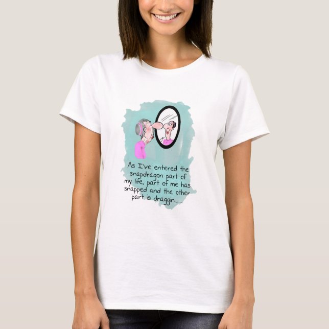 Funny Old Women in Looking Glass Shirt (Vorderseite)