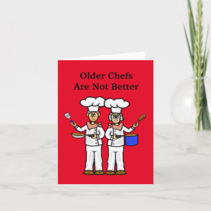 Funny Older Cooks Koch Day Card Karte