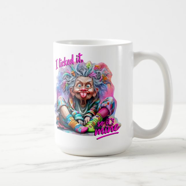 Funny Oma "Ich habe es gemocht, es ist mein" Retro Kaffeetasse (Rechts)