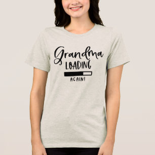 Funny Oma lädt wieder Wortart ein Tri-Blend Shirt