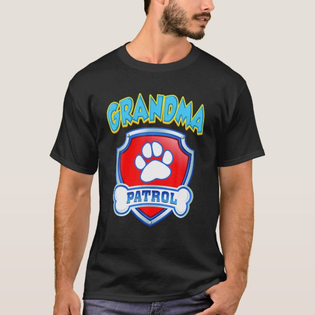 Funny Oma Patrol - Hunde Mama, Vater für Männer Fr T-Shirt (Vorderseite)