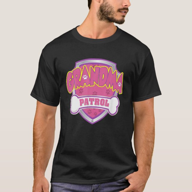 Funny Oma Patrol - Hunde Mama, Vater für Männer Fr T-Shirt (Vorderseite)