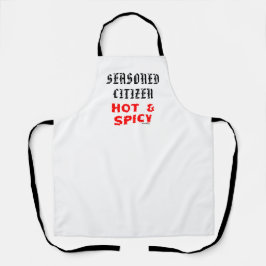 Funny Oma Seasoned Citizen Hot and Spicy GRILLEN Schürze