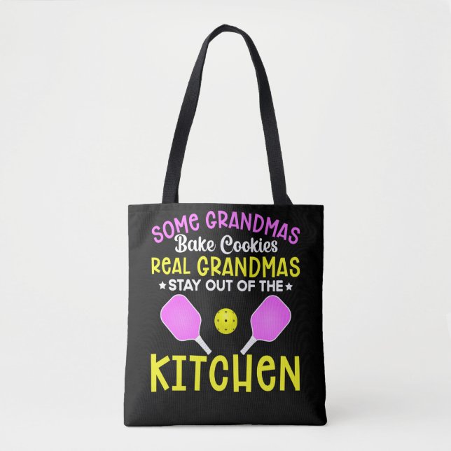 Funny Oma Sport Lover Großmutter Pickleball Tasche (Vorderseite)