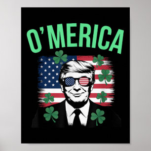 Funny Omerica amerikanische Flagge Donald Trump St Poster