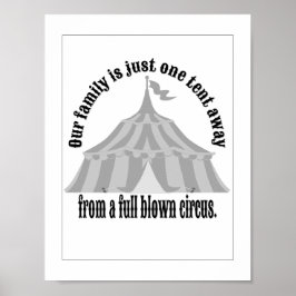 Funny One Zelt away Circus Poster