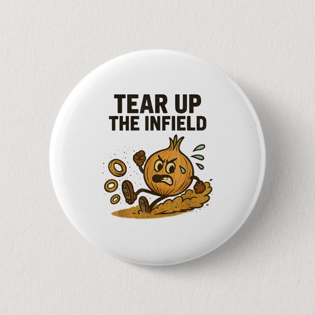 Funny Onion Rings Baseball Base Infield Glove Soft Button (Vorderseite)