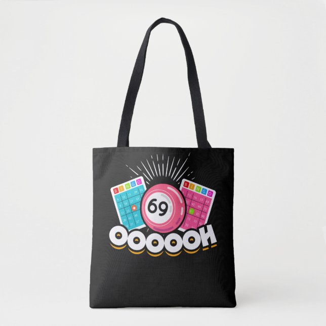 Funny Ooooh 69 Queen Bingo Fan LGBT Tasche (Vorderseite)