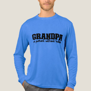 Funny Opa regiert Wortart Tri-Blend Shirt