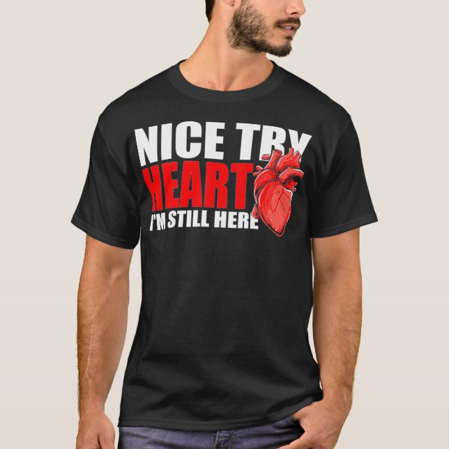 Funny Open Heart Operation Bypass - Herzattackensu T-Shirt (Vorderseite)