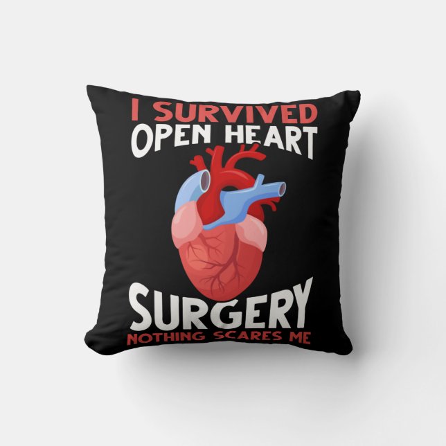 Funny Open Heart Operation Erholung Kissen (Vorderseite)