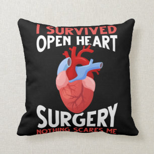 Funny Open Heart Operation Erholung Kissen