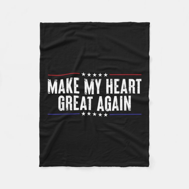 Funny Open Heart Operation Erholung machen My Hear Fleecedecke (Vorderseite)