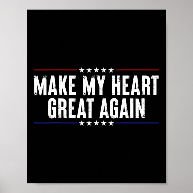 Funny Open Heart Operation Erholung machen My Hear Poster (Vorne)