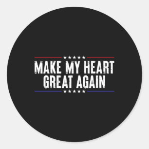 Funny Open Heart Operation Erholung machen My Hear Runder Aufkleber