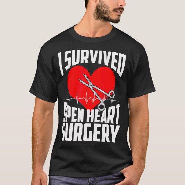 Funny Open Heart Operation Geschenke Männer Cool ü T-Shirt (Vorderseite)