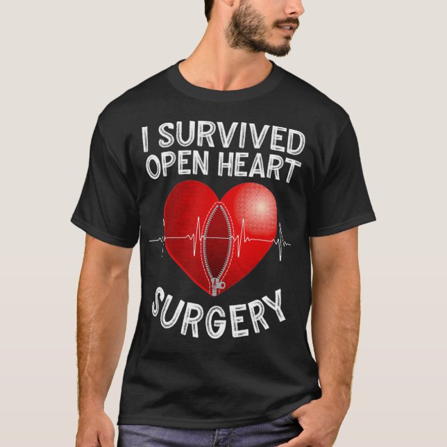 Funny Open Heart Operation Geschenke Männer Cool ü T-Shirt (Vorderseite)