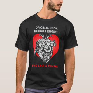 Funny Open Heart Transplantation Männer Frauen Her T-Shirt