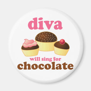 Funny Opera Diva Magnet
