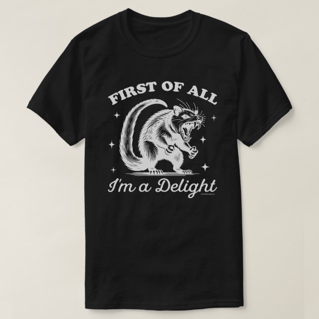 Funny Opossum T - Shirt - ich bin ein Genuss (Design vorne)