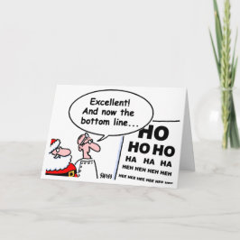 Funny Optometrist Eye Doctor Cartoon Christmas Karte