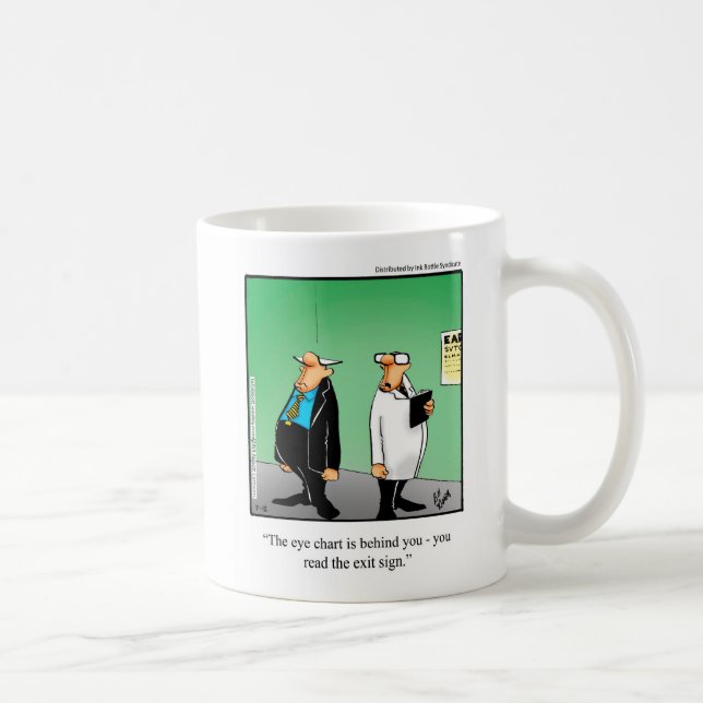 Funny Optometrist Spaß Kaffee Tasse Geschenk (Rechts)
