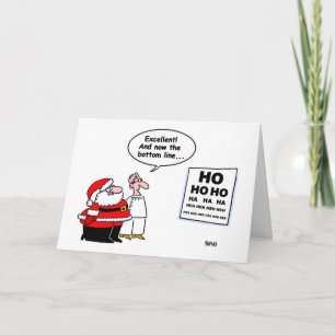 Funny Optometrist und Weihnachtskarte für den Weih Feiertagskarte