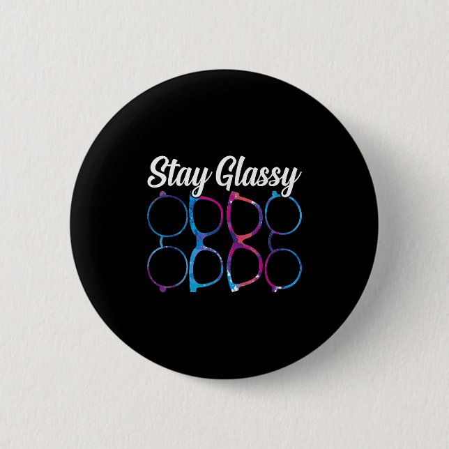 Funny Optometry Eyegles Bleibe Gly Optometrist Opt Button (Vorderseite)