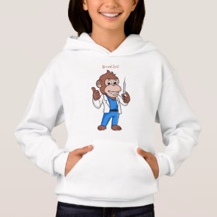 Funny Orang-Utan Cartoon Arzt Hoodie