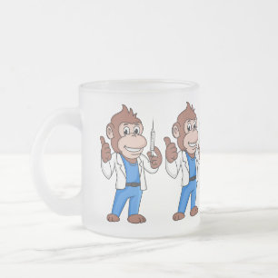 Funny Orang-Utan Cartoon Arzt Mattglastasse