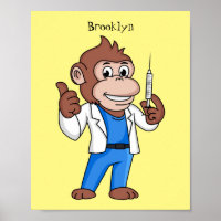 Funny Orang-Utan Cartoon Arzt
