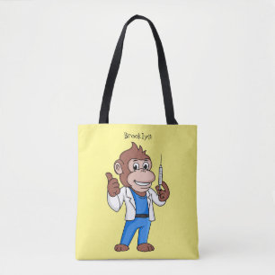 Funny Orang-Utan Cartoon Arzt Tasche