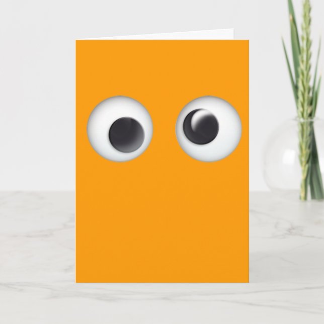 Funny Orange Candy Maze Halloween Karte (Vorderseite)