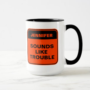 Funny Orange klingt wie Ärger personalisieren Tass Tasse