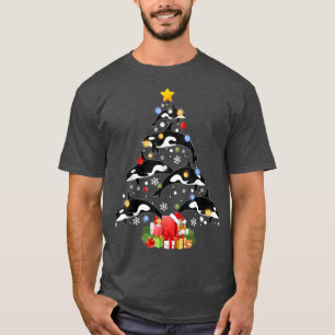 Funny Orca Killer Whale Weihnachtsbaum Liebe T-Shirt