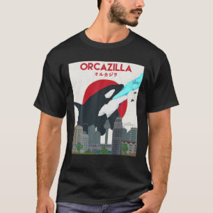 Funny Orcazilla Killer Whale Geschenk für Liebhabe T-Shirt