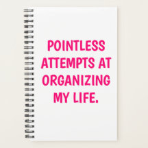 Funny "ORGANISIERUNG MEINES LEBENS" Planer
